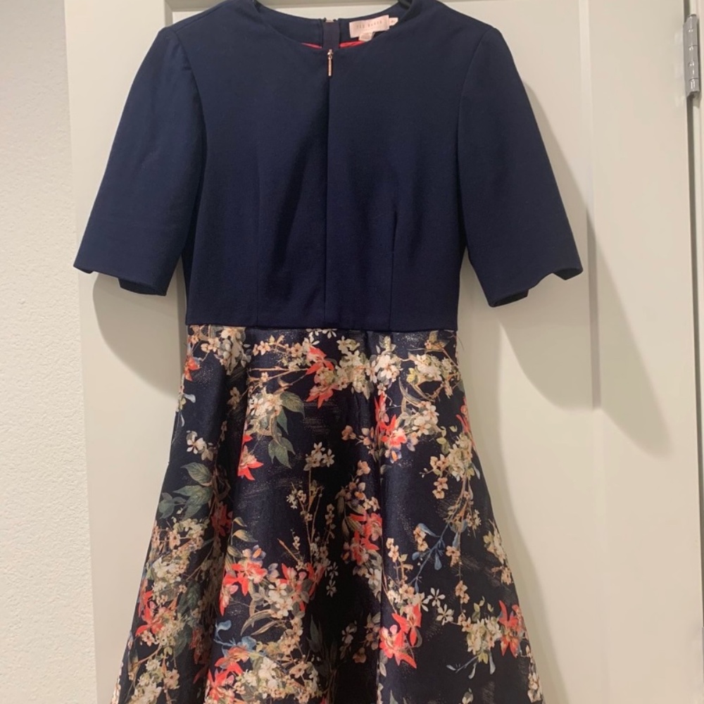 Ted Baker floral print mini dress